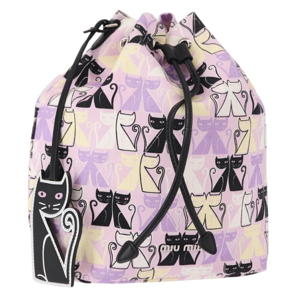Miu Miu Drawstring Printed Canvas - Picture 15 of 16